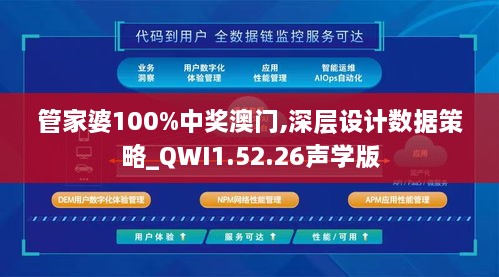 管家婆100%中奖澳门,深层设计数据策略_QWI1.52.26声学版