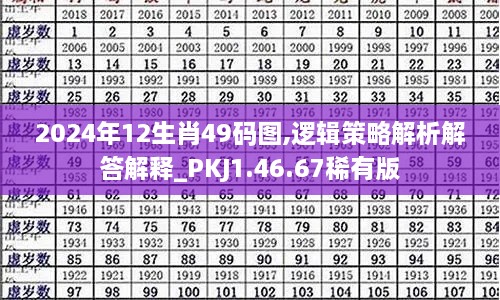 2024年12生肖49码图,逻辑策略解析解答解释_PKJ1.46.67稀有版