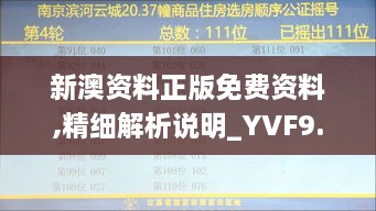 新澳资料正版免费资料,精细解析说明_YVF9.11.90本命境