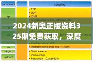 2024新奥正版资料325期免费获取，深度数据解析_JFS5.11.21先锋科技