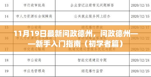 新手入门指南，11月19日最新问政德州初学者篇