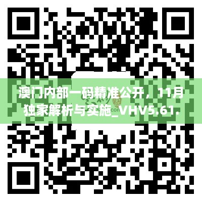 澳门内部一码精准公开，11月独家解析与实施_VHV5.61.23版本