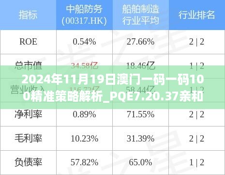 2024年11月19日澳门一码一码100精准策略解析_PQE7.20.37亲和版