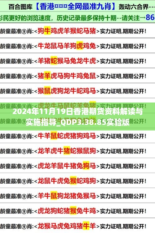 2024年11月19日香港期货资料解读与实施指导_QDP3.38.85实验版