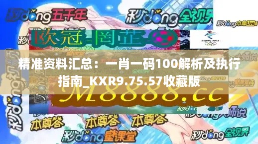 精准资料汇总：一肖一码100解析及执行指南_KXR9.75.57收藏版