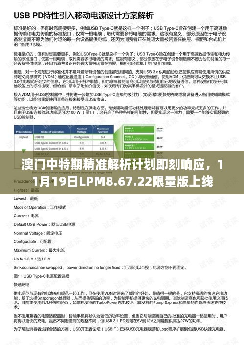 澳门中特期精准解析计划即刻响应，11月19日LPM8.67.22限量版上线