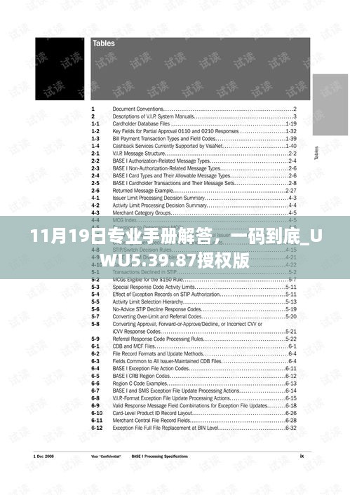 11月19日专业手册解答，一码到底_UWU5.39.87授权版