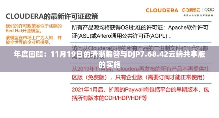 年度回顾：11月19日的清晰解答与DJP7.68.42云端共享版的实施