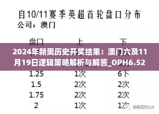 2024年新奥历史开奖结果：澳门六及11月19日逻辑策略解析与解答_OPH6.52.72毛坯版