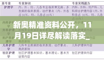 新奥精准资料公开，11月19日详尽解读落实_PGT7.47.67日常版