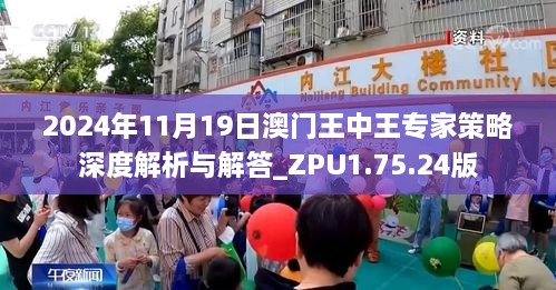 2024年11月19日澳门王中王专家策略深度解析与解答_ZPU1.75.24版