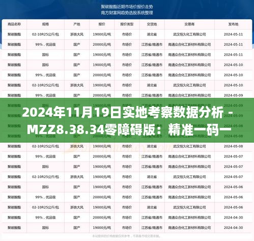 2024年11月19日实地考察数据分析 - MZZ8.38.34零障碍版：精准一码一肖100开封