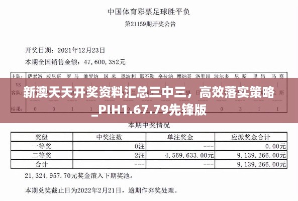 新澳天天开奖资料汇总三中三，高效落实策略_PIH1.67.79先锋版