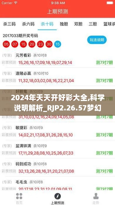 2024年天天开好彩大全,科学说明解析_RJP2.26.57梦幻版