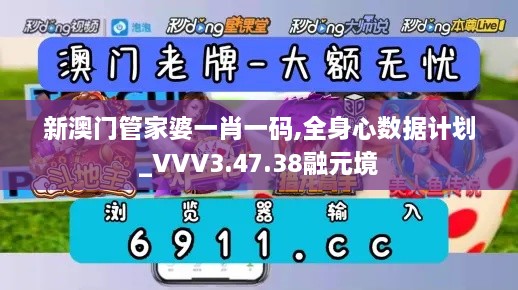 新澳门管家婆一肖一码,全身心数据计划_VVV3.47.38融元境