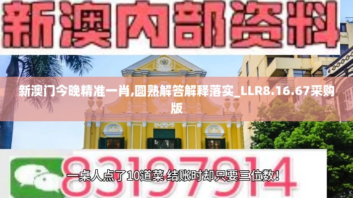 新澳门今晚精准一肖,圆熟解答解释落实_LLR8.16.67采购版