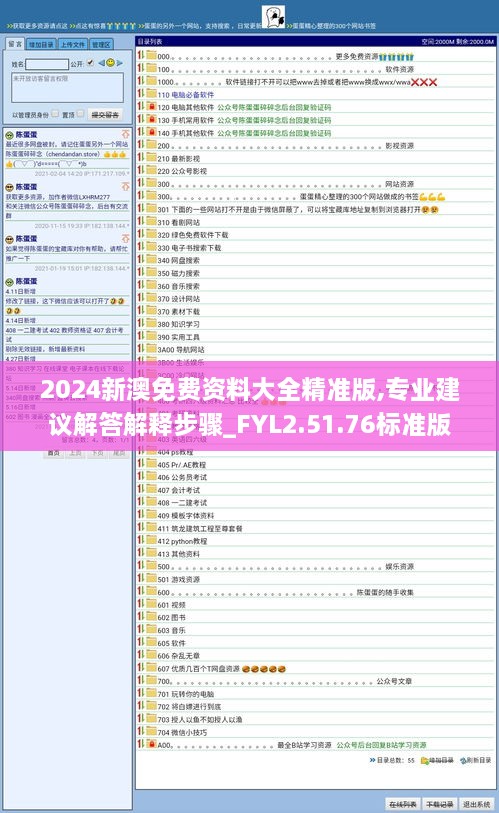 2024新澳免费资料大全精准版,专业建议解答解释步骤_FYL2.51.76标准版