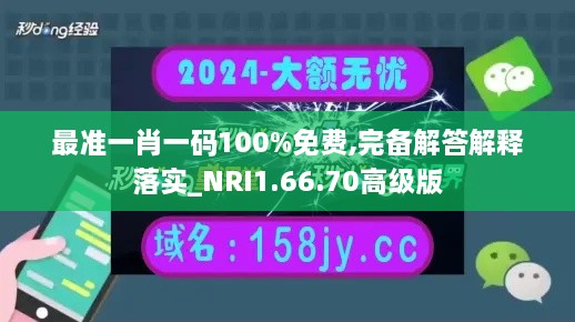 最准一肖一码100%免费,完备解答解释落实_NRI1.66.70高级版