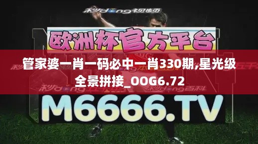 管家婆一肖一码必中一肖330期,星光级全景拼接_OOG6.72