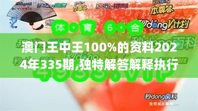 澳门王中王100%的资料2024年335期,独特解答解释执行_IQD9.55