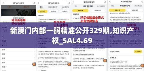 新澳门内部一码精准公开329期,知识产权_SAL4.69