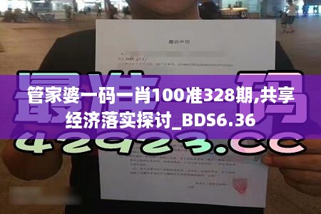 管家婆一码一肖100准328期,共享经济落实探讨_BDS6.36