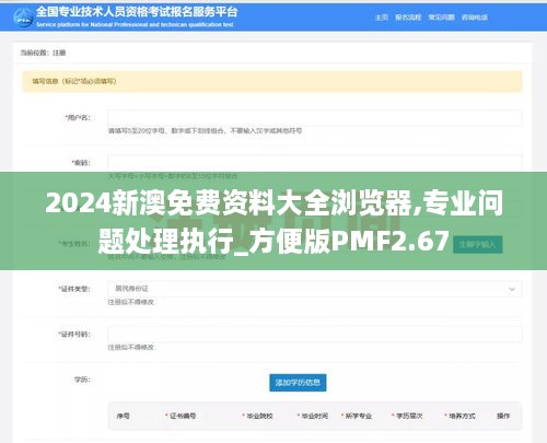 2024新澳免费资料大全浏览器,专业问题处理执行_方便版PMF2.67