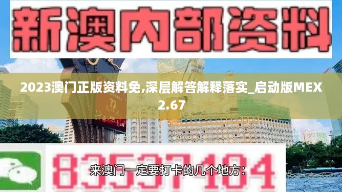 2023澳门正版资料免,深层解答解释落实_启动版MEX2.67