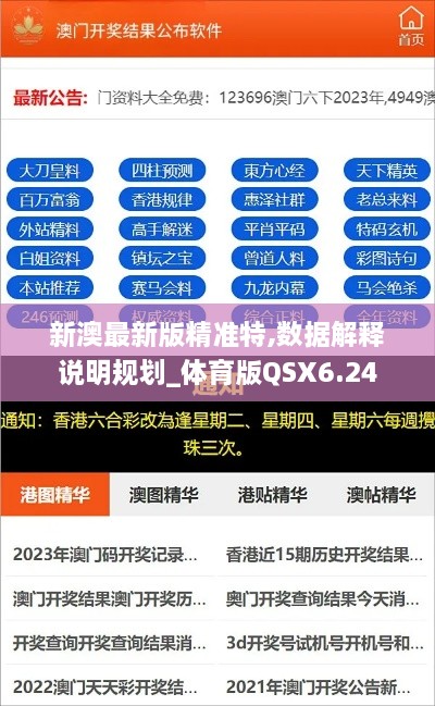 新澳最新版精准特,数据解释说明规划_体育版QSX6.24