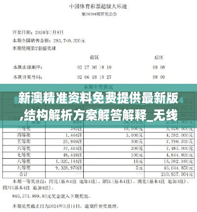 新澳精准资料免费提供最新版,结构解析方案解答解释_无线版PMA2.13