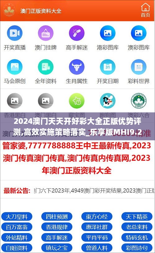 2024澳门天天开好彩大全正版优势评测,高效实施策略落实_乐享版MHI9.24