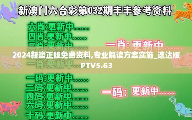 2024新澳正版免费资料,专业解读方案实施_速达版PTV5.63