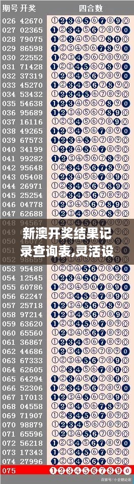 新澳开奖结果记录查询表,灵活设计解析方案_亲和版EJY2.38