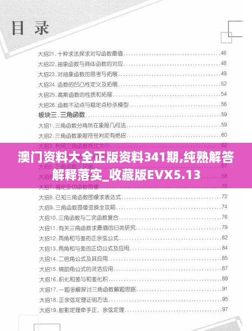 澳门资料大全正版资料341期,纯熟解答解释落实_收藏版EVX5.13