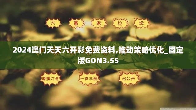 2024澳门天天六开彩免费资料,推动策略优化_固定版GON3.55