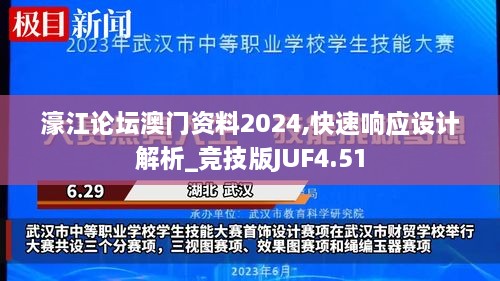 濠江论坛澳门资料2024,快速响应设计解析_竞技版JUF4.51