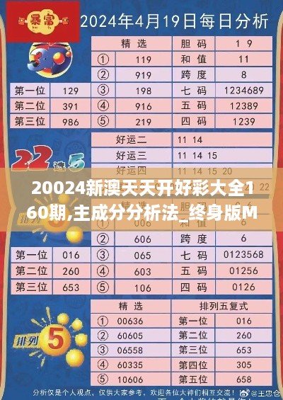 20024新澳天天开好彩大全160期,主成分分析法_终身版MRH7.21