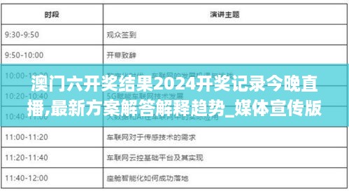 澳门六开奖结果2024开奖记录今晚直播,最新方案解答解释趋势_媒体宣传版BBG7.44