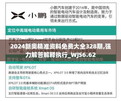 2024新奥精准资料免费大全328期,强力解答解释执行_WJS6.62