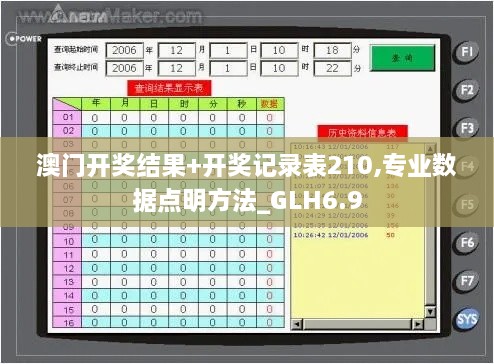 澳门开奖结果+开奖记录表210,专业数据点明方法_GLH6.9