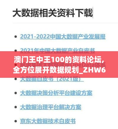 澳门王中王100的资料论坛,全方位展开数据规划_ZHW6.57