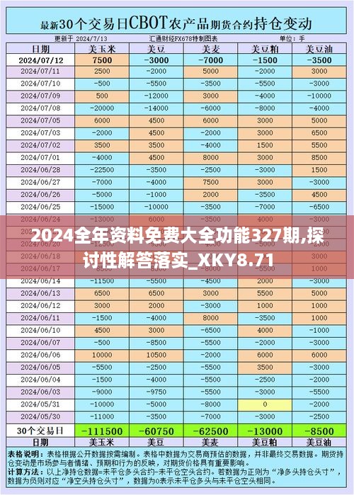 2024全年资料免费大全功能327期,探讨性解答落实_XKY8.71