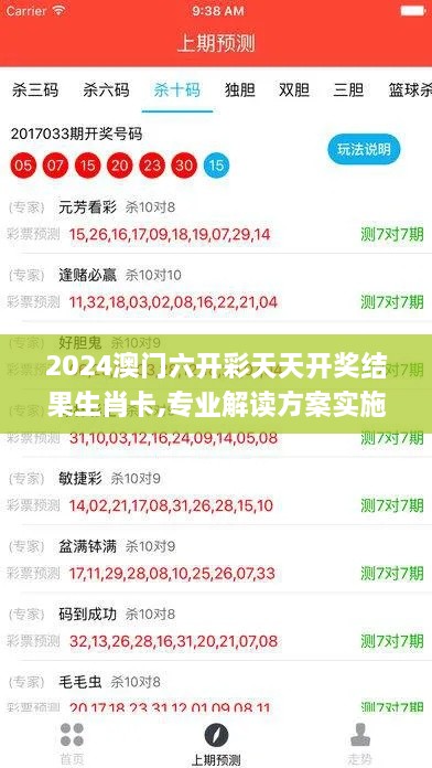 2024澳门六开彩天天开奖结果生肖卡,专业解读方案实施_DVN6.26