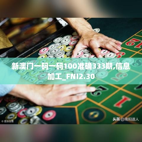 新澳门一码一码100准确333期,信息加工_FNI2.30