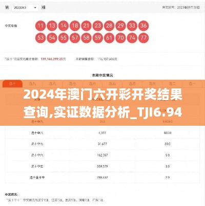 2024年澳门六开彩开奖结果查询,实证数据分析_TJI6.94