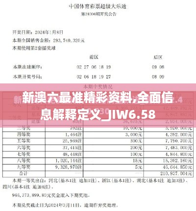 新澳六最准精彩资料,全面信息解释定义_JIW6.58