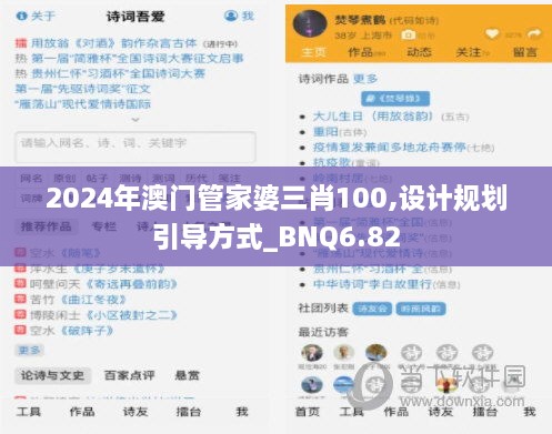 2024年澳门管家婆三肖100,设计规划引导方式_BNQ6.82