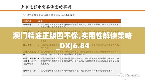 澳门精准正版四不像,实用性解读策略_DXJ6.84