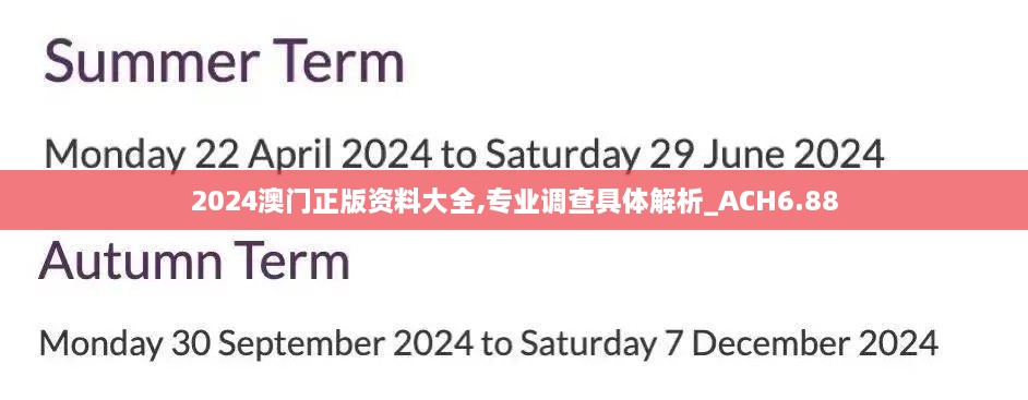 2024澳门正版资料大全,专业调查具体解析_ACH6.88