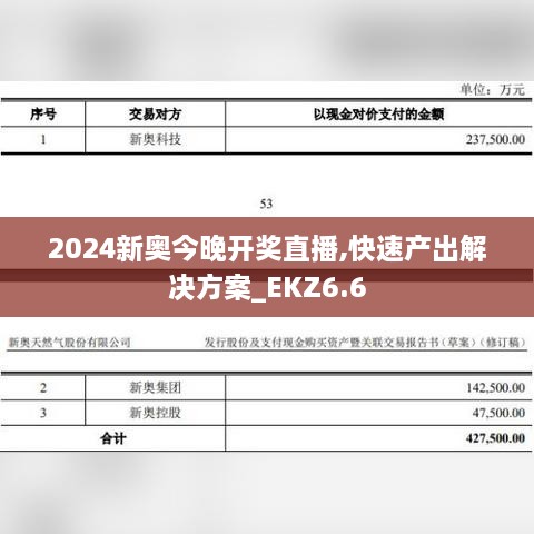 2024新奥今晚开奖直播,快速产出解决方案_EKZ6.6